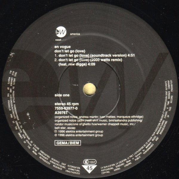En Vogue : Don't Let Go (Love) (12", Spe)