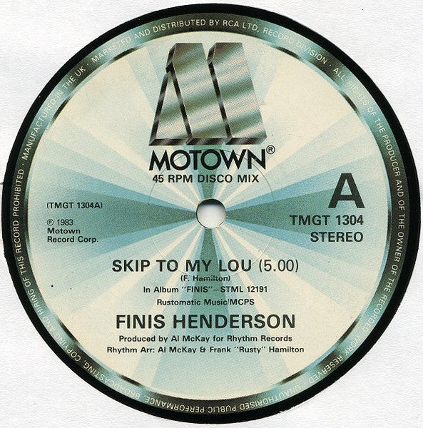 Finis Henderson : Skip To My Lou (12")