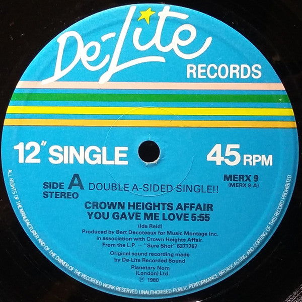 Crown Heights Affair : You Gave Me Love / Use Your Body & Soul (12", Single)