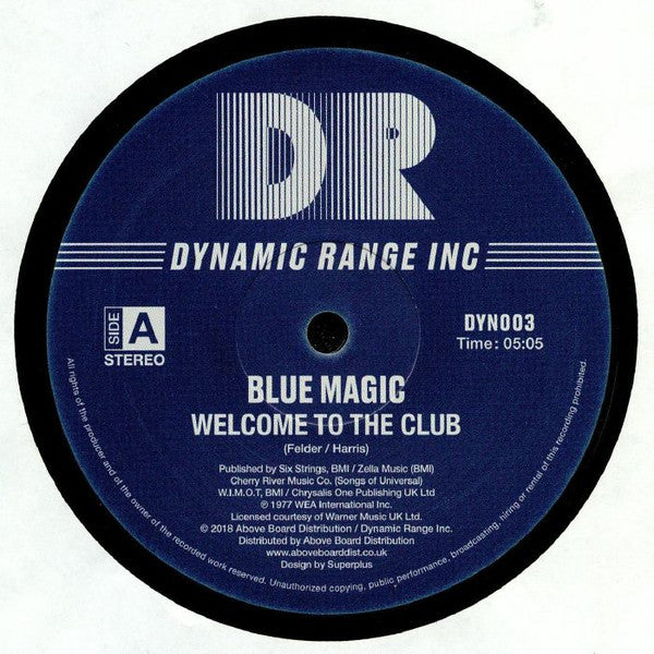 Blue Magic : Welcome To The Club / Look Me Up (12", RE)