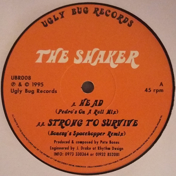 The Shaker : Head / Strong To Survive (12")