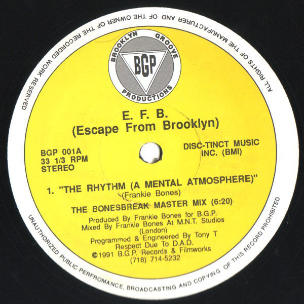 Escape From Brooklyn : Escape From Brooklyn (12")