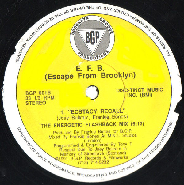 Escape From Brooklyn : Escape From Brooklyn (12")