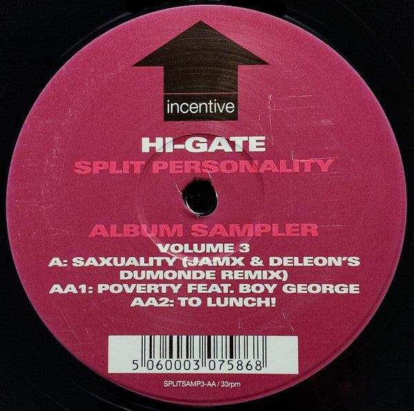 Hi-Gate : Split Personality (Album Sampler 3) (12", Ltd, Smplr)