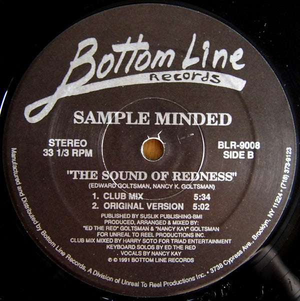 Sample Minded : The Sound Of Redness (12")
