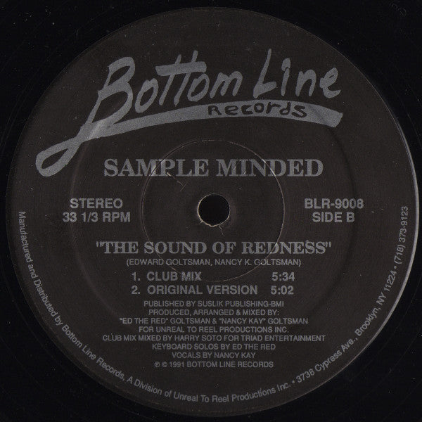 Sample Minded : The Sound Of Redness (12")