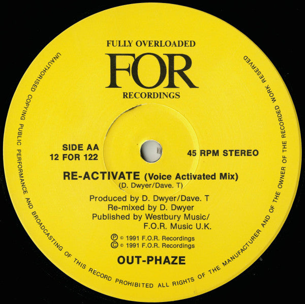 Out-Phaze : Re-Activate (12")