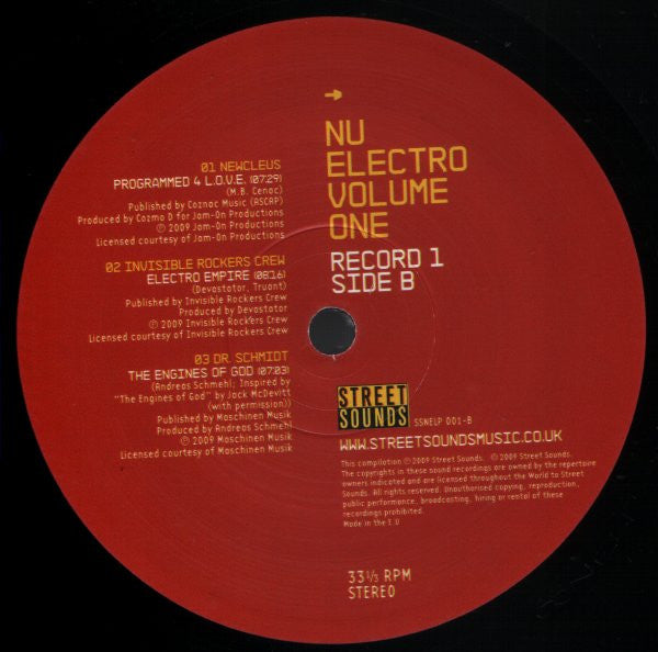 Various : Nu Electro Volume 1 (2xLP, Comp, Ltd)