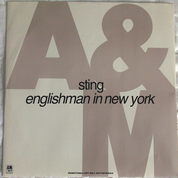 Sting : Englishman In New York (12", Promo)
