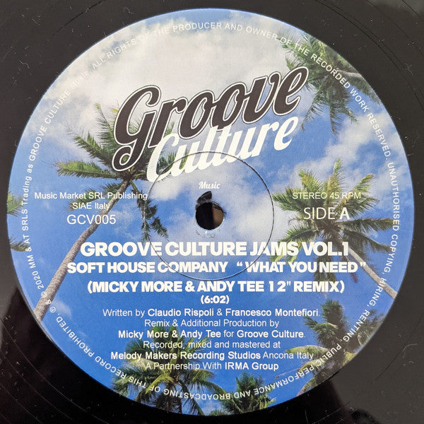 Various : Groove Culture Jams Vol.1 (12")