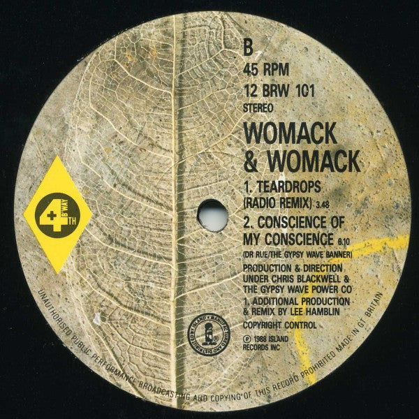 Womack & Womack : Teardrops (12", Gen)