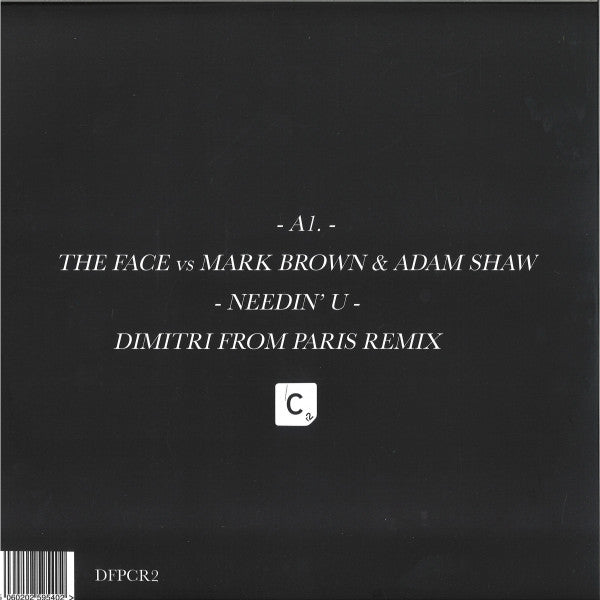The Face (3) Vs Mark Brown & Adam Shaw : Needin' U (Dimitri From Paris Remix) (12", S/Sided, RE, Red)