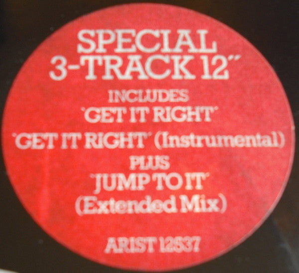 Aretha Franklin : Get It Right / Jump To It (12")