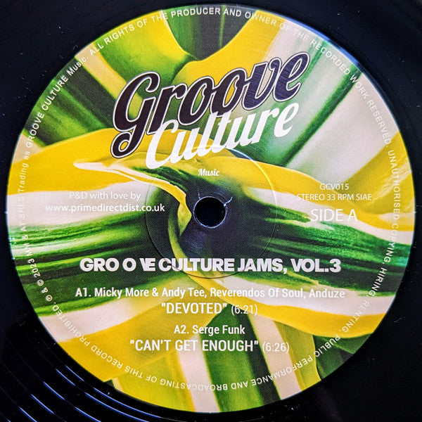 Various : Groove Culture Jams Vol.3 (12")