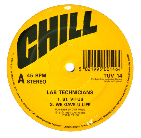 Lab Technicians : St. Vitus (12")