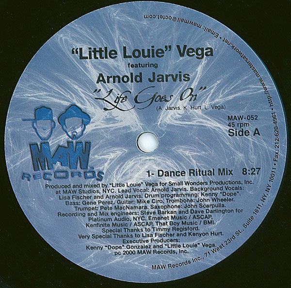 "Little Louie" Vega* Featuring Arnold Jarvis : Life Goes On (12")