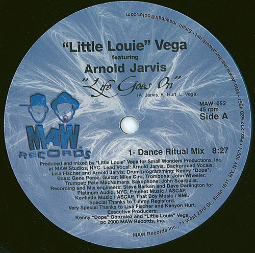 "Little Louie" Vega* Featuring Arnold Jarvis : Life Goes On (12")