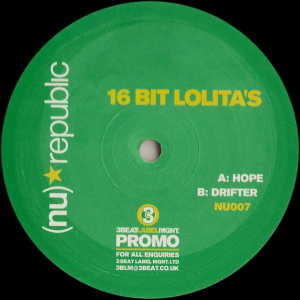 16 Bit Lolita's : Hope / Drifter (12", Promo)