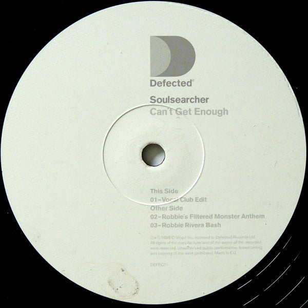 Soulsearcher : Can't Get Enough>Pt.1 (12")