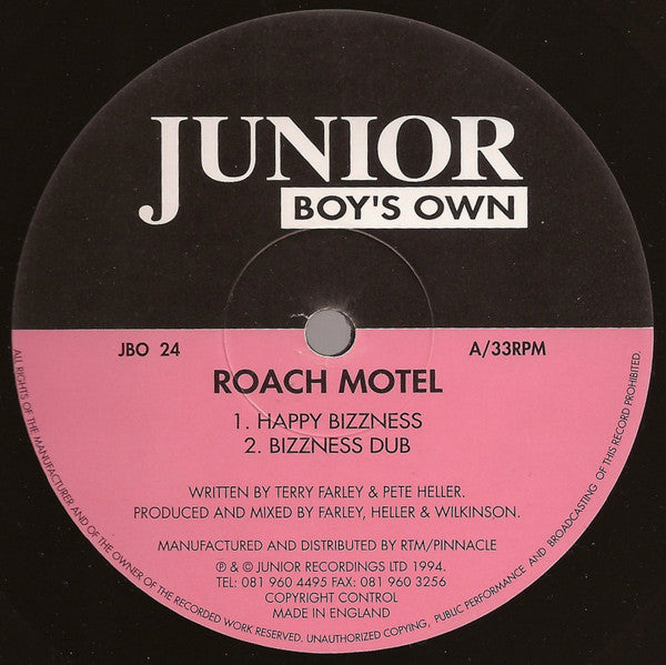 Roach Motel : Happy Bizzness / Wild Luv (12")