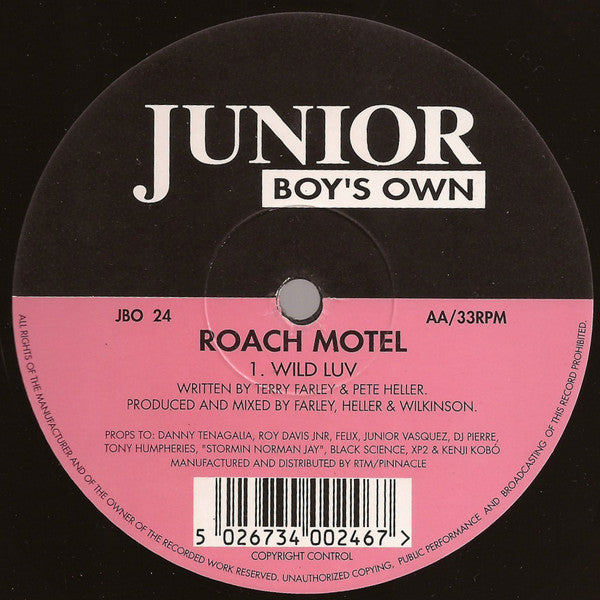 Roach Motel : Happy Bizzness / Wild Luv (12")