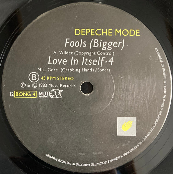 Depeche Mode : Love In Itself • 3 (12", Single, MVS)