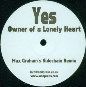 Yes : Owner of a Lonely Heart (Max Graham's Sidechain Remix) (12", S/Sided)