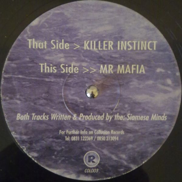 Siamese Minds : Mr. Mafia / Killer Instinct (12")