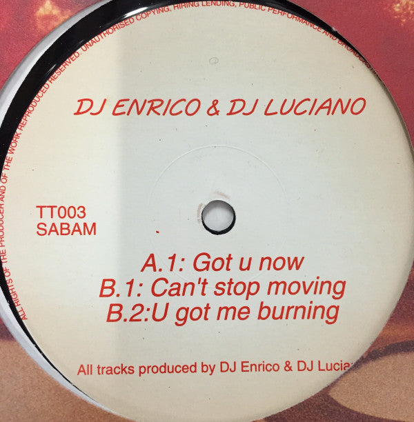 Enrico & DJ Luciano : Got U Now (12")