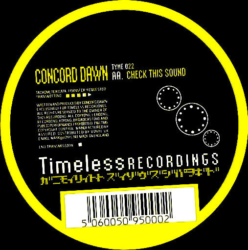 Concord Dawn : Morning Light / Check This Sound (12")