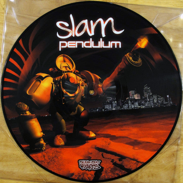 Pendulum (3) : Slam / Out Here (12", Single, Pic)