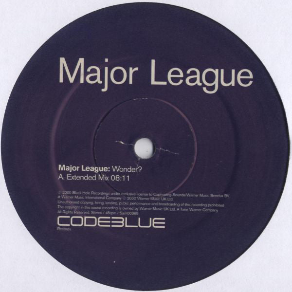 Major League : Wonder? / Wonder Where You Are? (2x12", M/Print, Promo)