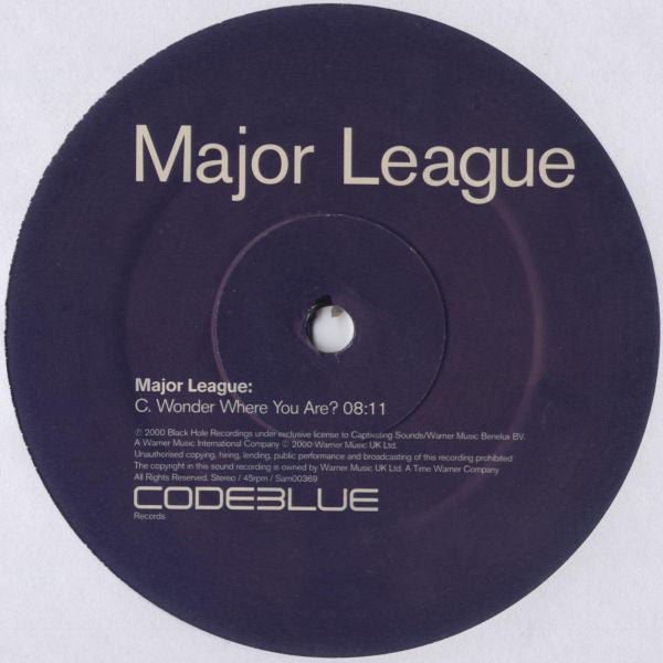 Major League : Wonder? / Wonder Where You Are? (2x12", M/Print, Promo)