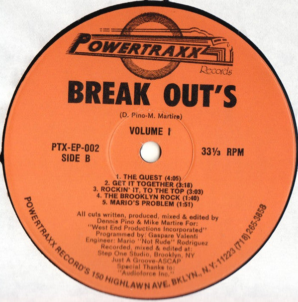 Break Out's : Volume I (12", EP)