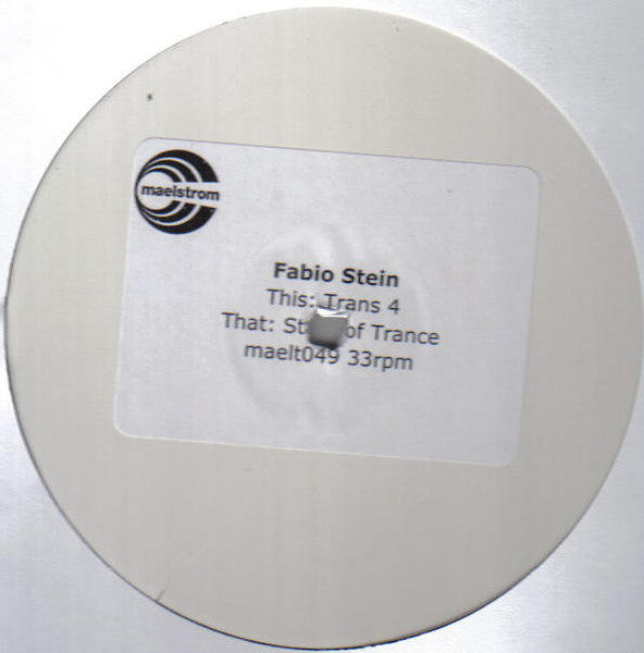Fabio Stein : Trans 4 / State Of Trance (12", W/Lbl, Sti)