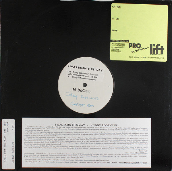 Johnny Rodriguez (8) : I Was Born This Way (12", W/Lbl)