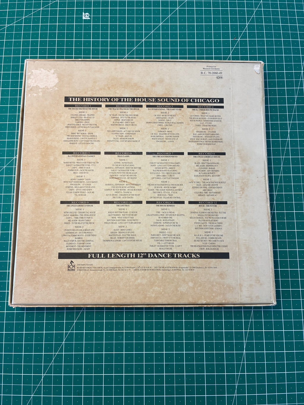 Various - The History Of The House Sound Of Chicago (...From The Very Beginning...) (12xLP) Very Good Plus VG+