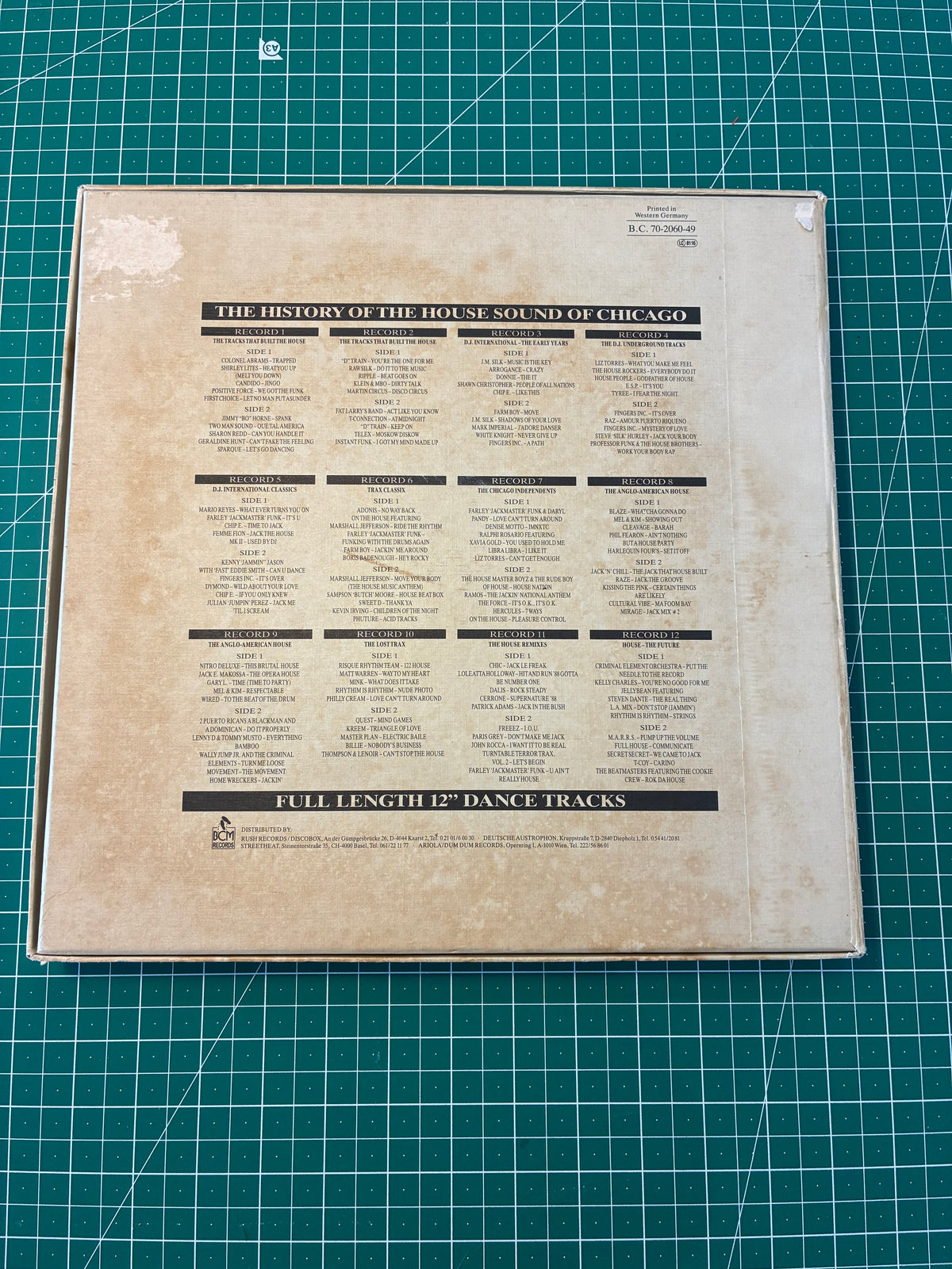 Various - The History Of The House Sound Of Chicago (...From The Very Beginning...) (12xLP) Very Good Plus VG+